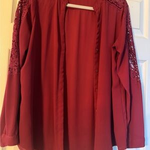 Express Burgundy Blouse
